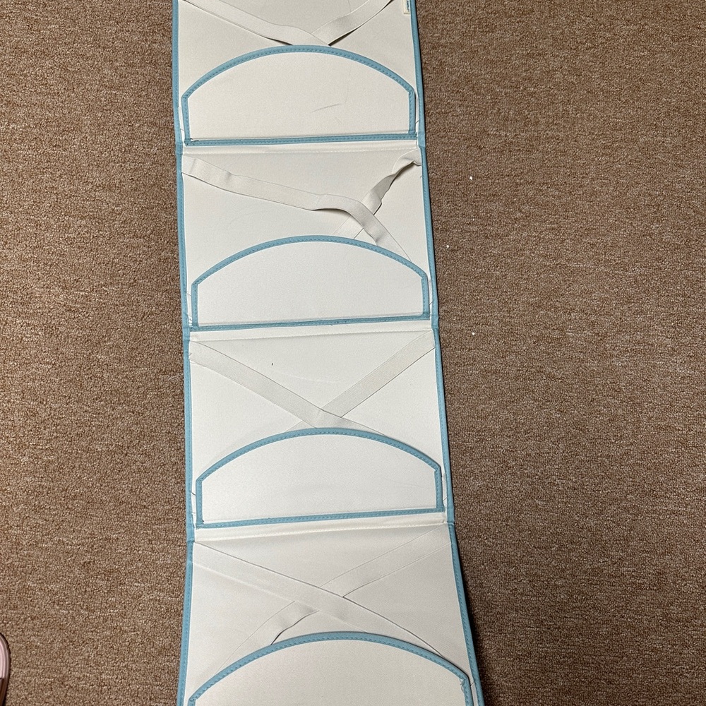 White and Blue Hanging Organizer